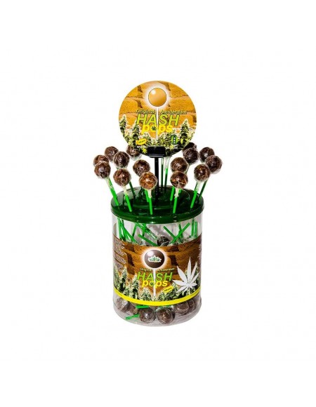Confezione Lecca-Lecca alla cannabis gusto Hash - 70 pcs