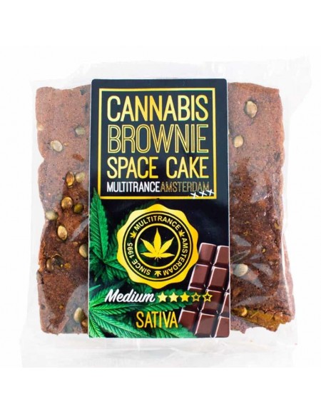 Brownie alla Cannabis con semi di Sativa (sapore medio)