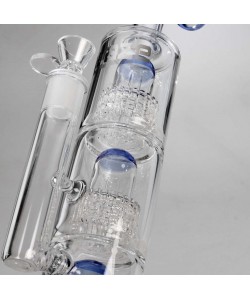 Blaze Glass - Bong - 3 Percolator - Blu 2