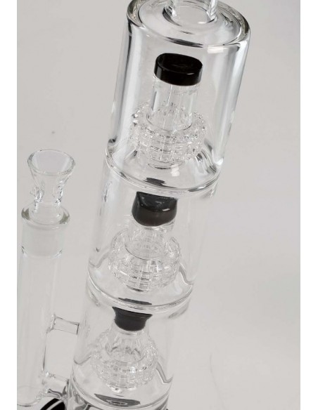 Black Leaf - Bong - 3 Drum Percolator - Nero