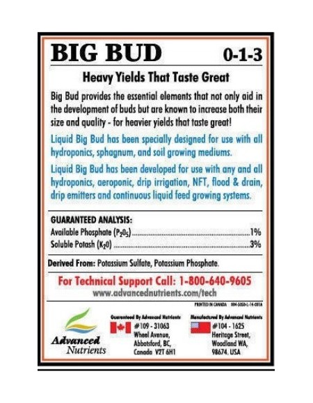 Advanced Nutrients - Big Bud - 500 mL