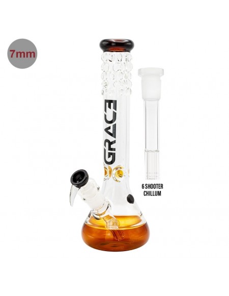 Grace Glass - Bong - Amber- H:40cm