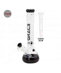 Grace Glass - Bong - Nero - H:40cm
