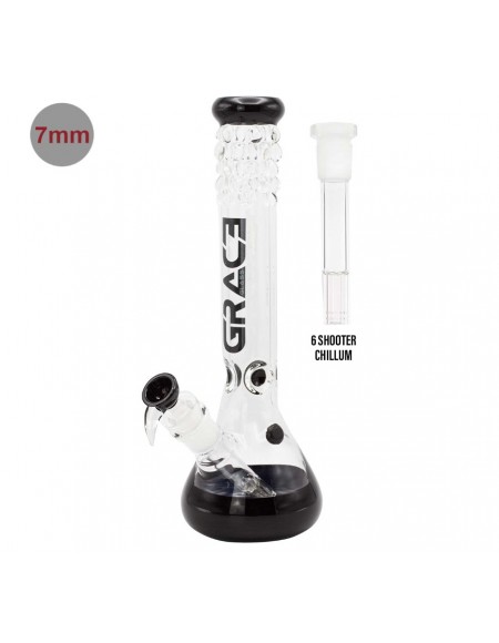 Grace Glass - Bong - Nero - H:40cm