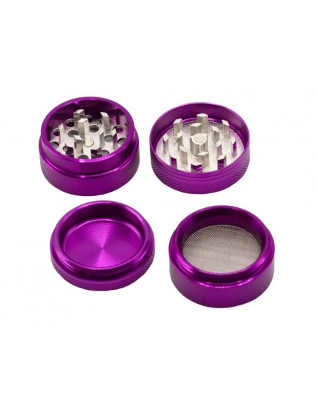 Amsterdam - Grinder con Foglia - 4 Parti Colori Misti - Ø40mm