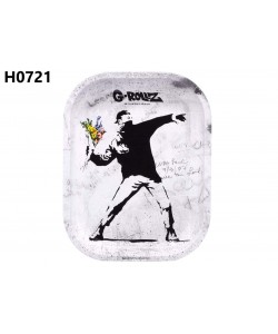 G-ROLLZ - Banksy - Lanciatore di Fiori - Vassoio S