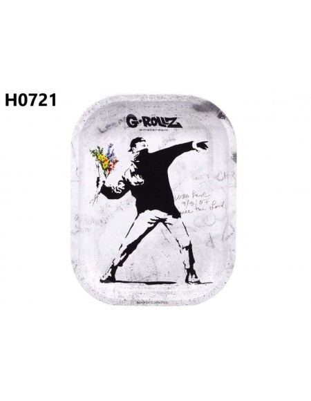 G-ROLLZ - Banksy - Lanciatore di Fiori - Vassoio S