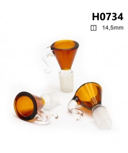 Amsterdam - Braciere a Cono Ambra con Manico - Ø14.5mm