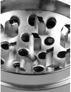 Champ High - Grinder in Metallo Colorato Concavo con Cocca - 4 Parti - 50mm 2