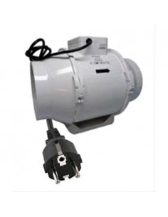 ASPIRATORE TTRV Ø 125 BIPOTENZA CABLATO + INTERRUTTORE - 220-280 MC-H COLTIVAZIONE INDOOR GROW SHOP