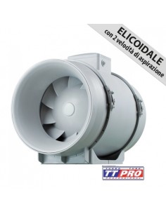 Vents - Aspiratore TT Ø200 - Pro - Bipotenza Cablato + Interruttore - 830-1040 MC/H 2