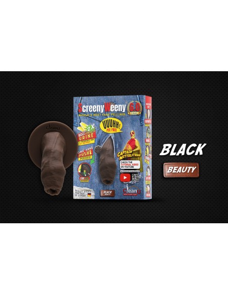 Clean U - Screeny Weeny 6.0 - KIT Pene Finto e Accessori - Black / Nero