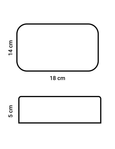 Box in Metallo Portaoggetti con Vassoio Lemon Haze 18x14x5cm