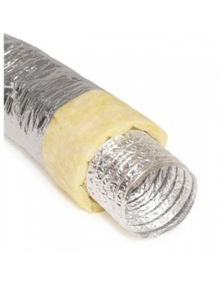 CONDOTTA FONOASSORBENTE Ø 203 - SCATOLA 10 MT - PER AREAZIONE IN ALLUMINIO PLASTIFICATO PER COLTIVAZIONE INDOOR 
