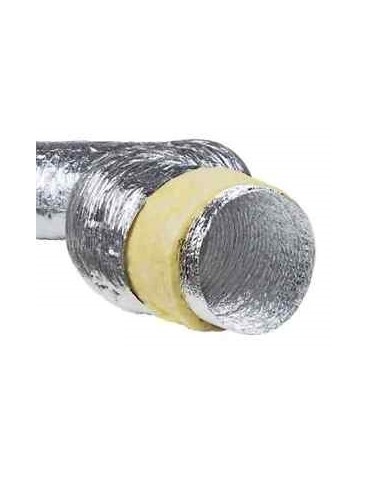 CONDOTTA FONOASSORBENTE Ø 203 - SCATOLA 10 MT - PER AREAZIONE IN ALLUMINIO PLASTIFICATO PER COLTIVAZIONE INDOOR 