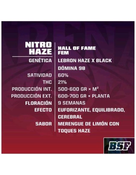 BSF - Nitro haze fem - 2 semi