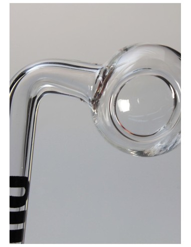 Pipa Oil Black Leaf Curva 12cm