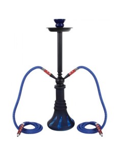 Narghilè  Waterpipe 2 Tubi 55cm Blu