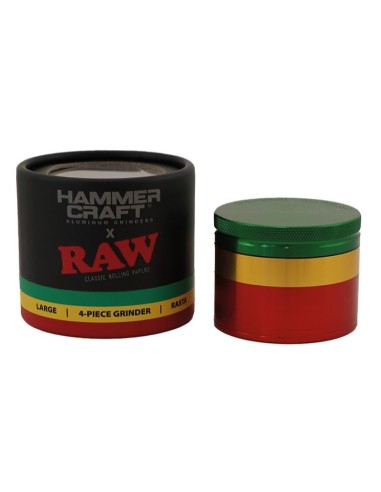RAW x Hammer Craft Grinder Rasta 4 Parti 60mm