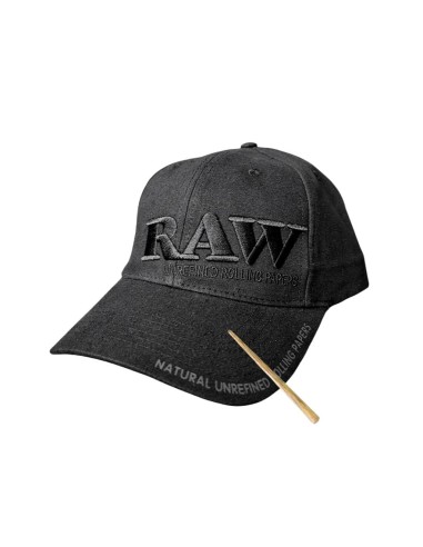 RAW Baseball Cap Nero con Stick Pressajoint