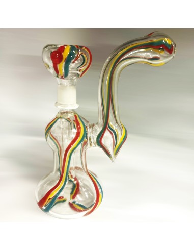 Bong in Vetro Fatto a Mano 14mm con Braciere F...