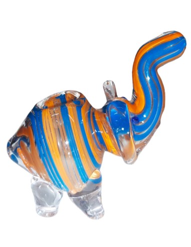 Pipa in Vetro Elefante Piccolo Fatta a Mano