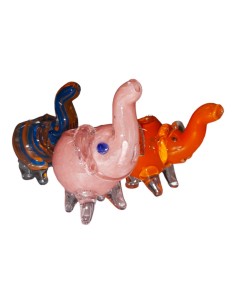 Pipa in Vetro Elefante Piccolo Fatta a Mano
