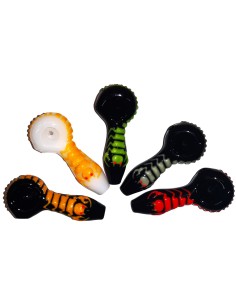 Pipa in Vetro Scorpione Fatta a Mano Vari Colori