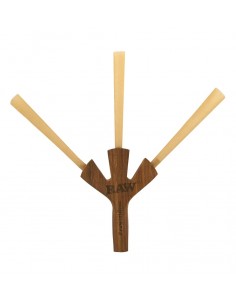 Tripla Canna in Legno 8.5cm 2