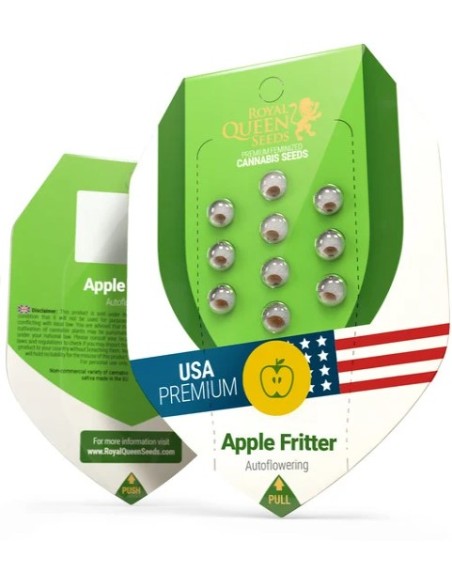 Auto Apple Fritter di Royal Queen Seeds: cannabis autofiorente di qualità con un aroma fruttato unico.