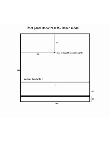 Bonanza Bench Empty 61x61x119 Armadio per...