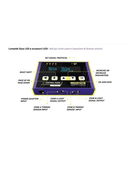 Lumatek Controller Digitale Control Panel Plus (HID+LED)