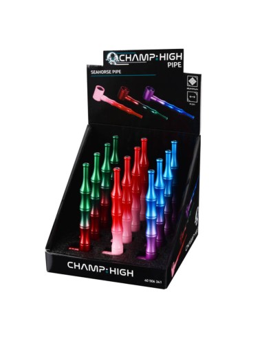 Champ High - Seahorse pipa di alluminio lunga 11cm.