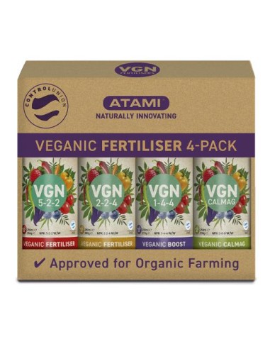 Atami VGM Pack 4 250 mL Fertilizzante Vegani