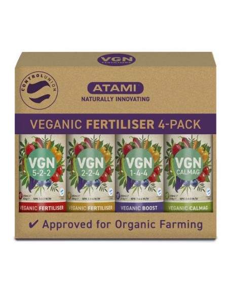 Atami VGM Pack 4 250 mL Fertilizzante Vegani