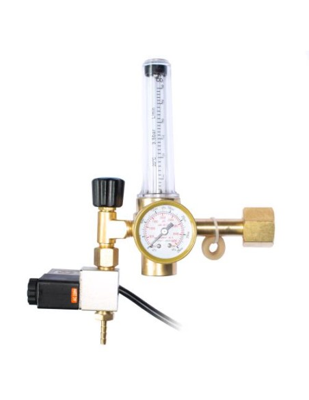 Regolatore CO2 Pro-Leaf con elettrovalvola e riduttore – perfetto per grow room ad alte prestazioni