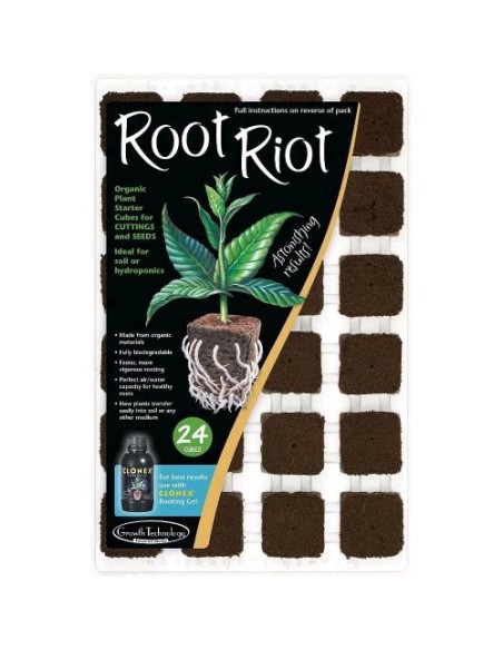 Growth Technology Root Riot Vassoio 77 Pz 3.2X3.2X3.8 CM