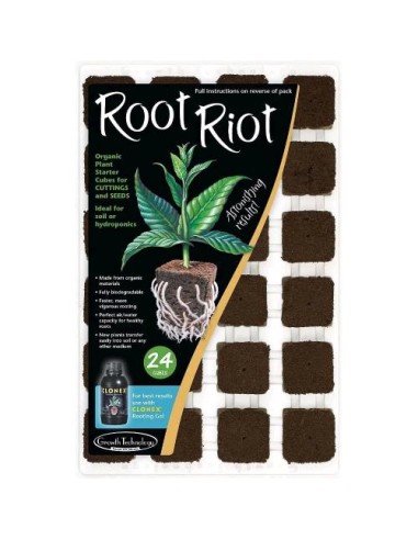 Growth Technology Root Riot Vassoio 24 Pz 3.2X3.2X3.8 CM