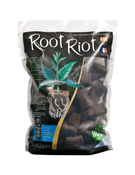 Growth Technology Root Riot 100 Pz 3.2X3.2X3.8 CM