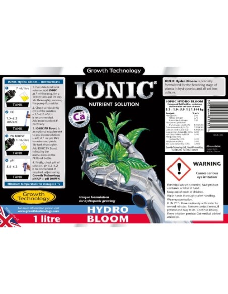 Growth Technology Ionic Hydro Bloom 5L