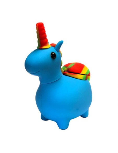 Bong in silicone Unicorno: colorato, resistente, facile da pulire. Perfetto per fumate magiche!