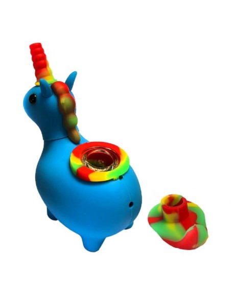 Bong in silicone Unicorno: leggero, indistruttibile e perfetto per sessioni magiche!