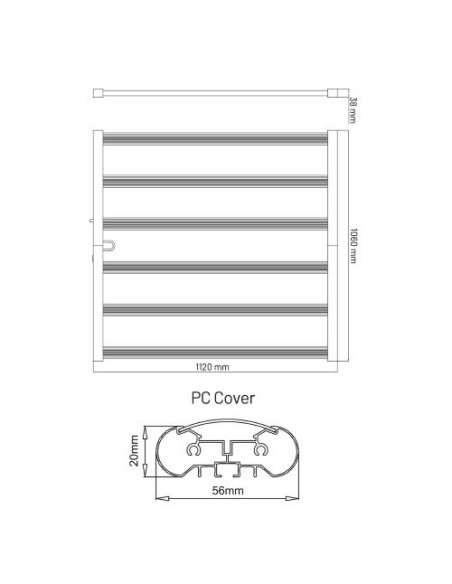 CULTILITE PHOENIX 720 – LED 2.9 µmol/J per piante indoor, potente e adatto a grow box evolute.