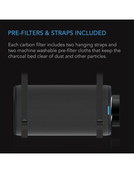 AC Infinity Filtro al Carbone Australiano XL 4"100MM