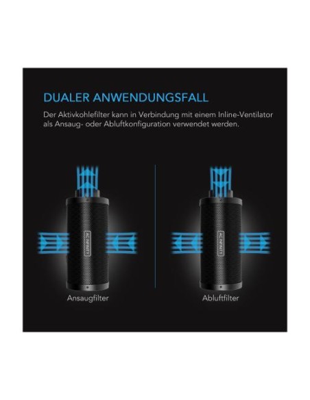 AC Infinity Filtro al Carbone Australiano XL 6"150MM