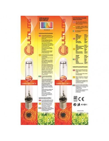 CULTILITE - BULBO HPS SON-T - AGRO - 600 W - 95.000 LUMEN