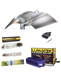 KIT PRO LUMATEK 400W + ADJUST A WING + BULBO HPS + BULBO MH