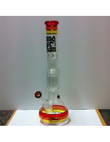 AMSTERDAM XXX BONG  - PERCOLATOR - ROSSO - h:47cm