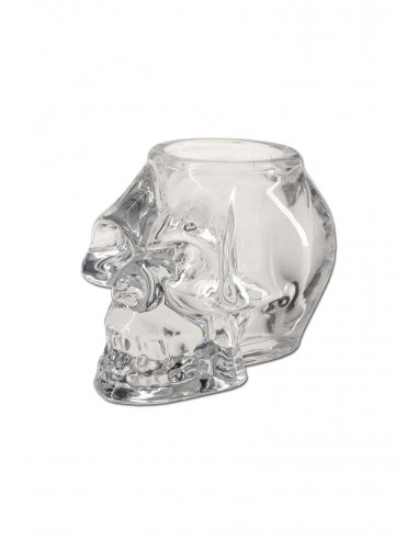 GLASS SKULL CANDLE HOLDER - TESCHIO IN VETRO PORTACANDELE