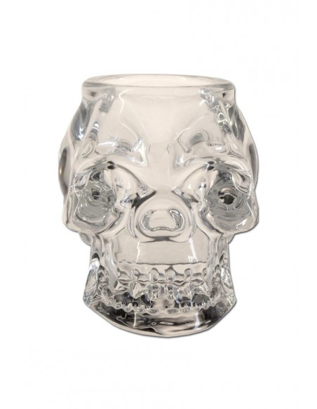 GLASS SKULL CANDLE HOLDER - TESCHIO IN VETRO PORTACANDELE